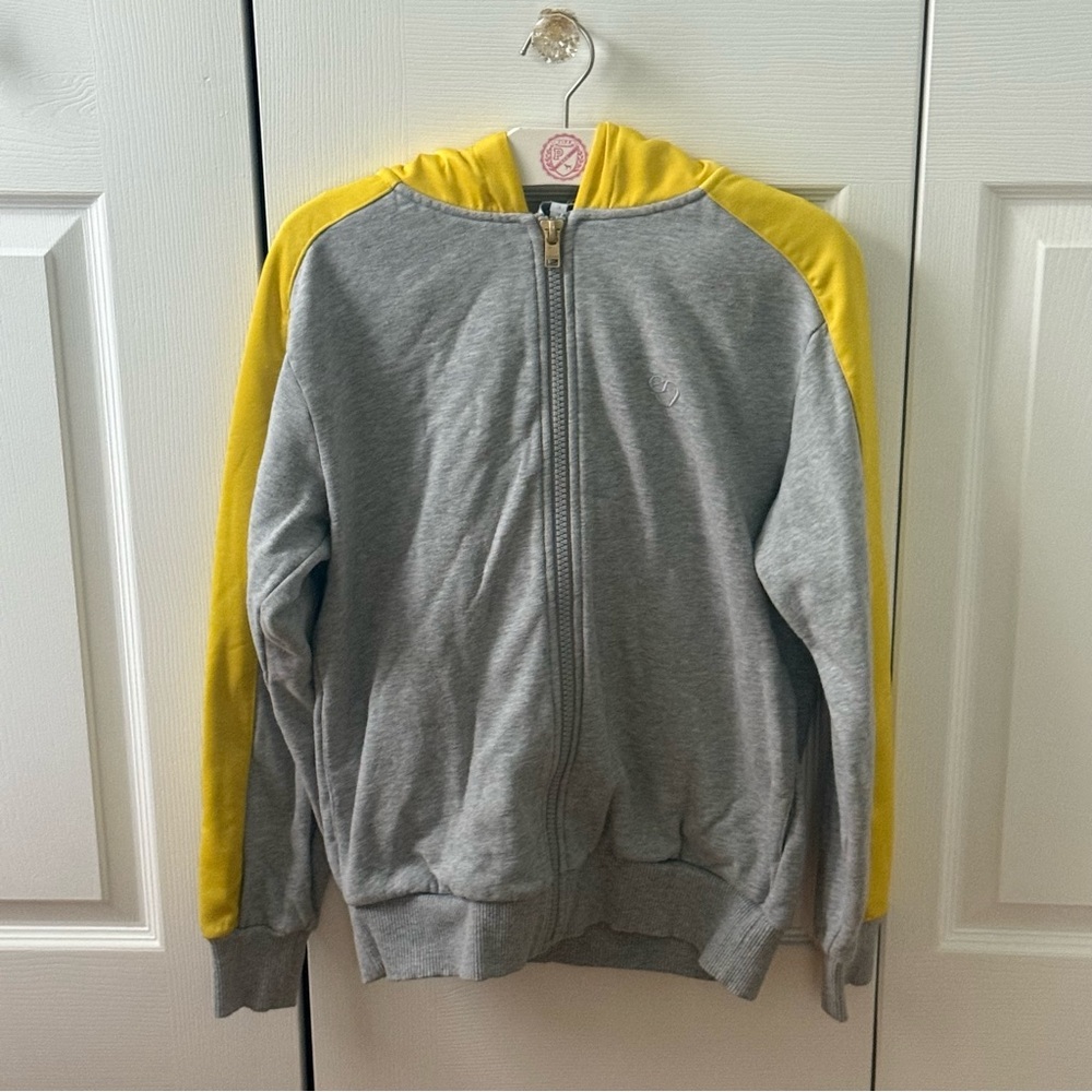 Escada Sport Gray and Yellow Striped Sweat Suit - Picture 4 of 8